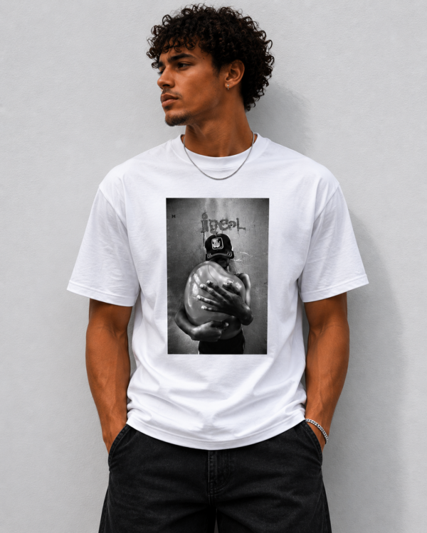 tee-shirt "laissez les ballons aux enfants" - modèle 2
